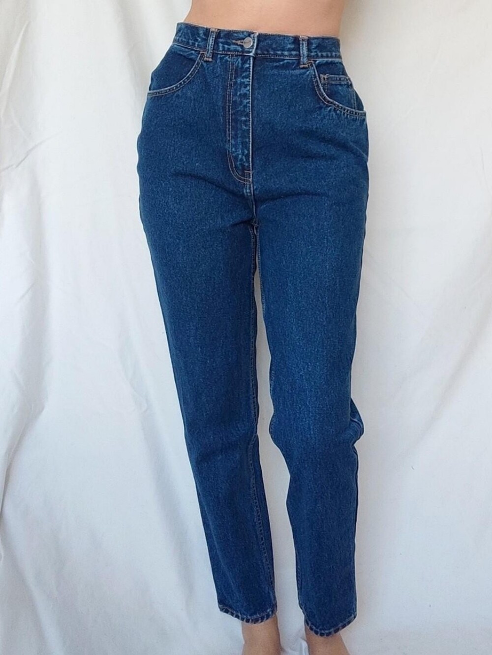 Freeworld Vintage High Rise Dark Wash Mom Jeans